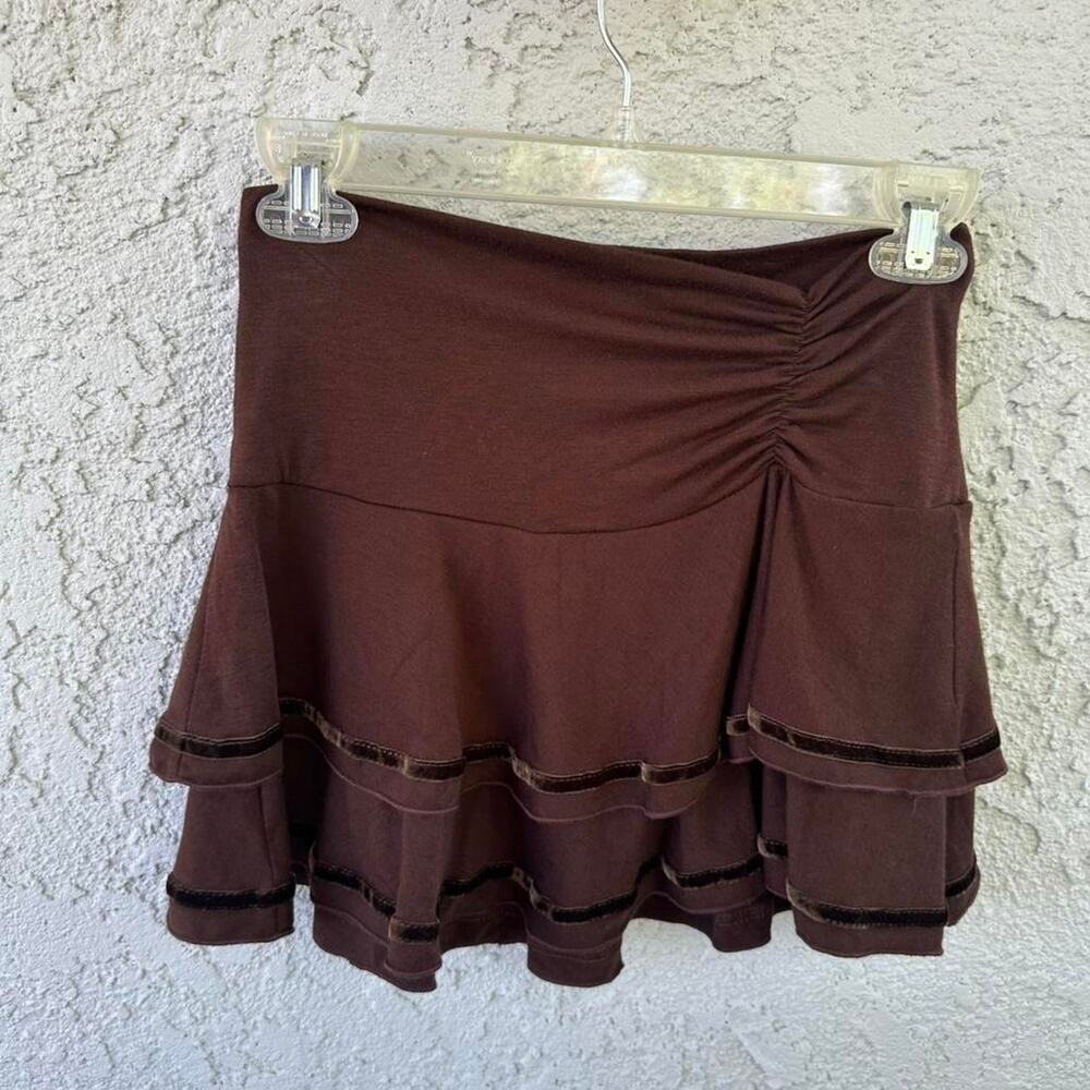 Y2k brown skirt in perfect